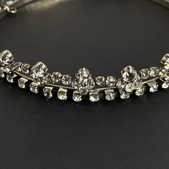 VINTAGE CROWN INAUGURATION CROWN FROM THE 1950s QUEENS CROWN SILVER/CRYSTALS - Picture 4 of 12